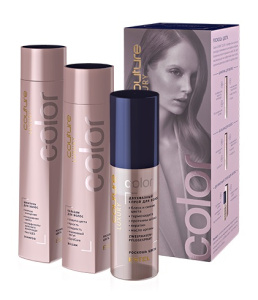 Набор Color ESTEL HAUTE COUTURE (LUXURY COLOR: Шампунь 300 мл, бальзам¶250 мл, Двухфазный спрей 100
