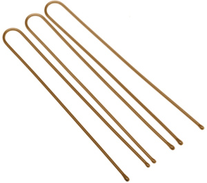 DEWAL Шпильки прямые коричн. 60мм. 24 шт/уп. мягкие//SLT60P-3/24