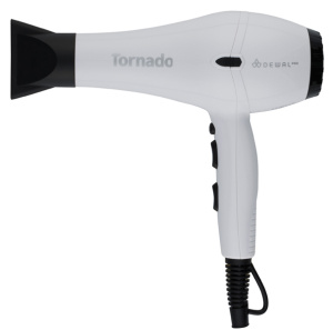 DEWAL Фен PRO TORNADO, белый 2300 Вт, ионизация,2 насадки//03-8010 White