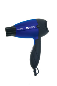 DEWAL Фен дорожный складной 1000 W //03-5512 blue