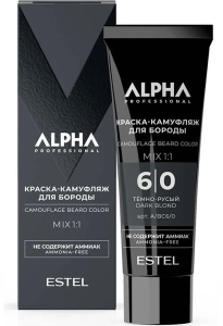 A/BC6/0 Краска-камуфляж для бороды ESTEL ALPHA PRO 6/0, 40 мл