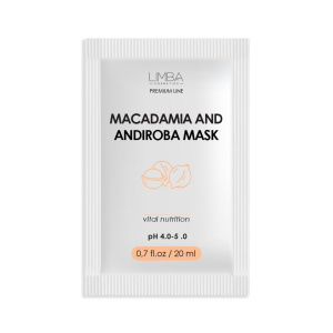 Limba Cosmetics Питательная маска д/волос Premium Line Macadamia САШЕ 20мл