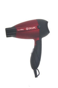 DEWAL Фен дорожный складной 1000 W //03-5512 red