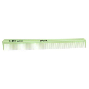 DEWAL Расчёска рабочая OLIVE комбинированная, узкая, зеленая 21,5 см//CO-6008-OLIVE