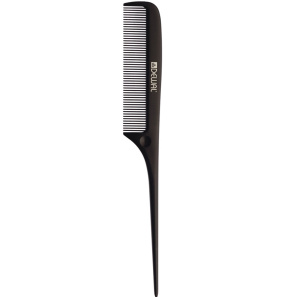 DEWAL Расчёска рабочая MAGNESIUM с пластиковым хвостиком, черная 22,5см//CO-M-7000