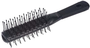 DEWAL Beauty Щётка туннельная 2-х сторонняя, пластиковый штифт, черная, 7 рядов//DBR69404