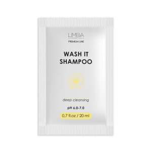 Limba Cosmetics Шампунь глубокой очистки д/натуральных волос WASH IT Саше 20 мл